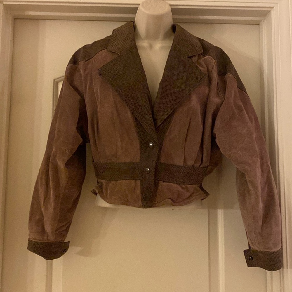 Vintage Byrnes and Baker Leather‎ Jacket Coat